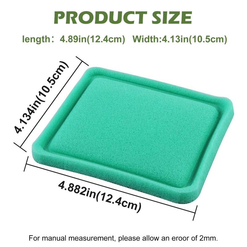 LOCOPOW 493537 493537S Pre Filter for Briggs & Stratton 491435 491435S 493537 271933 112200 12A800-12T899 128700-129799 and 92200 series Lawn Mower(4 Packs) - Image 4